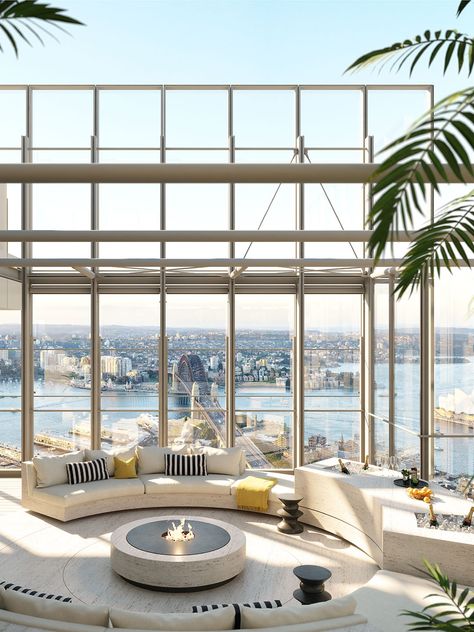 Amazing Interior Design, Sky Home, Rooms Design, Renzo Piano, Sydney Harbour, Open Living Room, Expensive Houses, Global Design, Best Interior