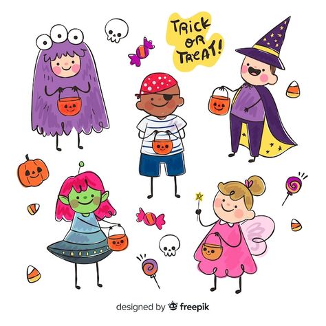 Sweet Packaging, Halloween Costume Kids, Cute Halloween Costume, Packaging Illustration, Doodle Quotes, Funny And Cute, Halloween Illustration, Doodle Illustration, Cute Halloween Costumes