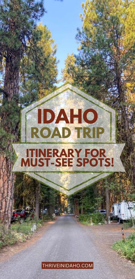 Is going on an Idaho road trip part of your summer bucket list? Well, you don't want to miss out on the finest places to see and things to do in Idaho. Here's an Idaho road trip itinerary to help you get on the right track! Road Trip Yellowstone, Yellowstone Vacation Planning, Places To Visit In Idaho, Idaho Road Trip, Things To Do In Idaho, Explore Idaho, Idaho Vacation, Western Travel, Idaho Adventure