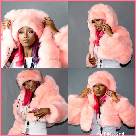 Camron Pink Outfit, Camron Dipset, Valentine Photo Shoot, Y2k Party, Dirty 30, Valentine Photo, Pink Outfit, Hip Hop Fashion, Pretty In Pink