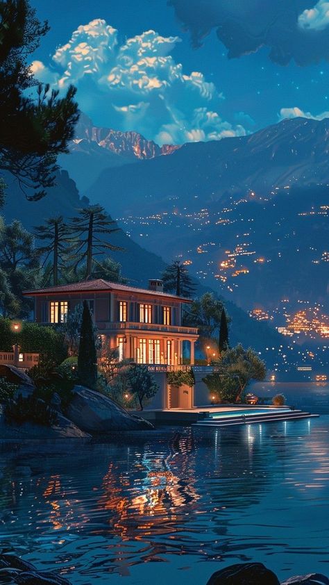 Ｆ Λ Ｙ Λ Ｆ ♢ 𒉽 (@fayafox) / X Lake Como Villas, Cozy Places, Pool Villa, Beautiful Scenes, Room With A View, Lake Como, Dream Guy, Stunning View, Happy Place