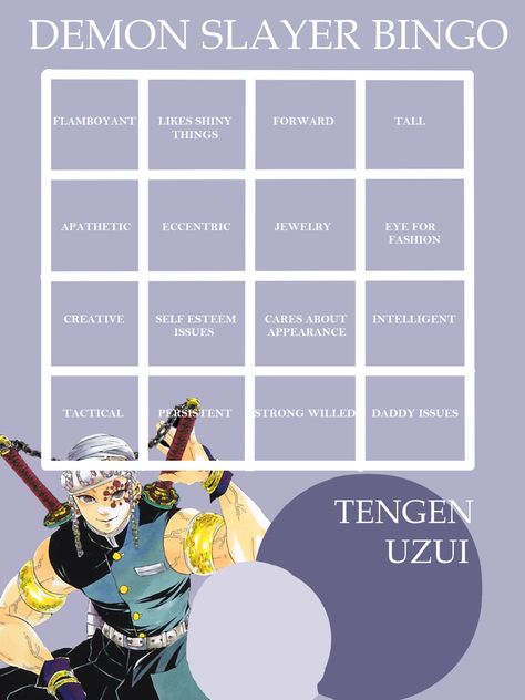 Rengoku Kinnie Bingo, Demon Slayer Bingo, Demon Slayer Kinnie Bingo, Demon Slayer Bingo Kin, Kny Kinnie Bingo, Kanao Kinnie Bingo, Kinne Bingo Genshin Impact, Genshin Kin Bingo, Bingo Board