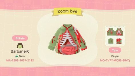 animal crossing qr closet : zombie costume 💀 Acnh Zombie Design, Animal Crossing Zombie, Acnh Zombie, Animal Crossing Designs Clothes, Acnh Clothes Codes, Animal Crossing Halloween Costume, Animal Crossing Custom Design Clothes, Acnh Qr Code, Animal Crossing Clothes Pattern