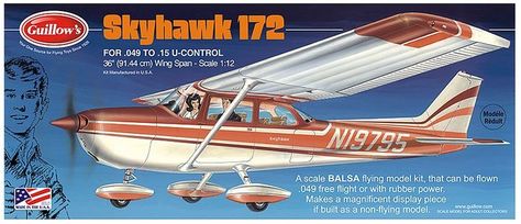 Guillows Guillow's 1:12 Cessna Skyhawk 172 Model Cessna 172 Skyhawk, Cessna Aircraft, Rc Model Airplanes, Cessna 172, Model Airplane, Model Hobbies, Rc Planes, Science Kits, Model Planes