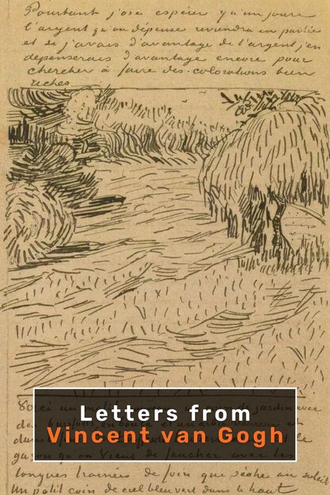 A letter written by Vincent van gogh: Life Philosophies to his Sister September 19, 1889, Saint-Rémy-de-Provence Van Gogh Letters, The Painter, Life Philosophy, Vincent Van, Snail Mail, Letter Writing, Vincent Van Gogh, Van Gogh, Art History