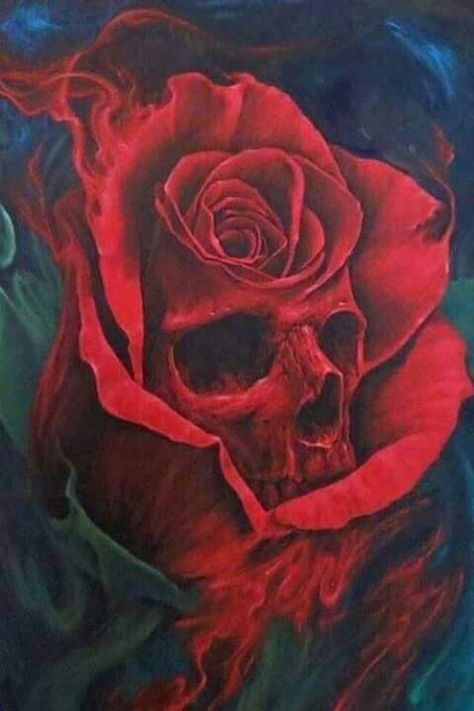 Rose skull ;)                                                                                                                                                      More Skull And Roses Tattoo, Grateful Dead Tattoo, Edinburgh Tattoo, Grateful Dead Skull, Dead Tattoo, Cardinal Tattoo, Tattoo Wallpaper, Skull Rose Tattoos, Lady Bug Tattoo