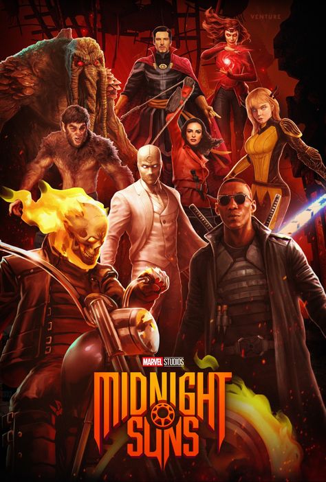 Midnight Suns Marvel, Midnight Sons Marvel, Demetrius Johnson, Midnight Suns, Midnight Son, Avengers Poster, Ben Solo, Cinema Art, Solo Cup