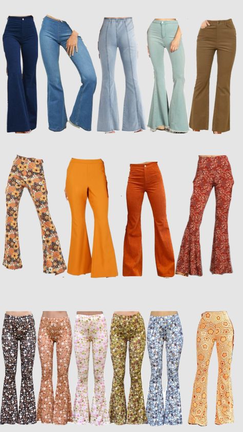 70s flare pants 70s Flare Pants, Bellbottoms 70s, 70s Pants, Suit Ideas, Flowy Pants, 70s Inspired, Inspired Fashion, Pants Outfit, Flare Pants