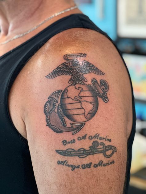 Us Marine Tattoo, Marine Corps Tattoos For Women, Marine Tatoos, Marine Tattoos For Women, Marine Tattoo For Men, Semper Fi Tattoo, Marine Tattoos, Marine Corps Tattoos, Marine Core