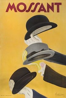 France - Mossant Hats Poster | FRL00455 a poster by Leonetto… | Flickr Art Deco Hats, Leonetto Cappiello, Museum Fashion, French Brands, European Vintage, Advertising Poster, Exhibition Poster, All Poster, Vintage Poster