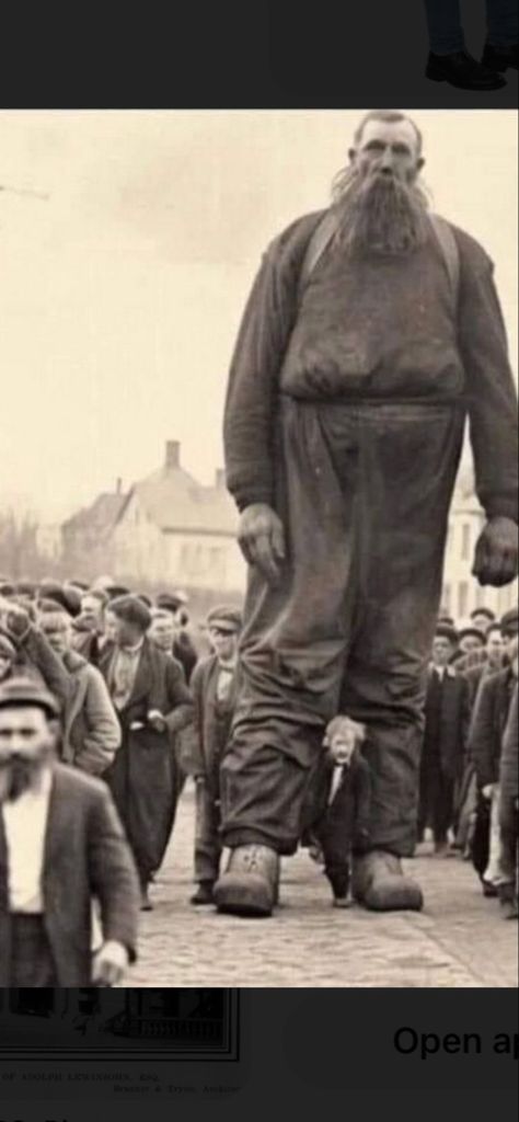 Human Giant, 9gag Amusant, Creepy Old Photos, Bigfoot Pictures, Nephilim Giants, Giant People, Landscaping Florida, Landscaping Simple, Fascinating Facts