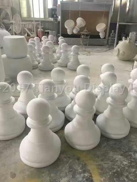 Fiberglass life size chess Life Size Chess, Giant Chess, Chess Set, Window Display, Life Size, Chess Board, Chess, Quick Saves