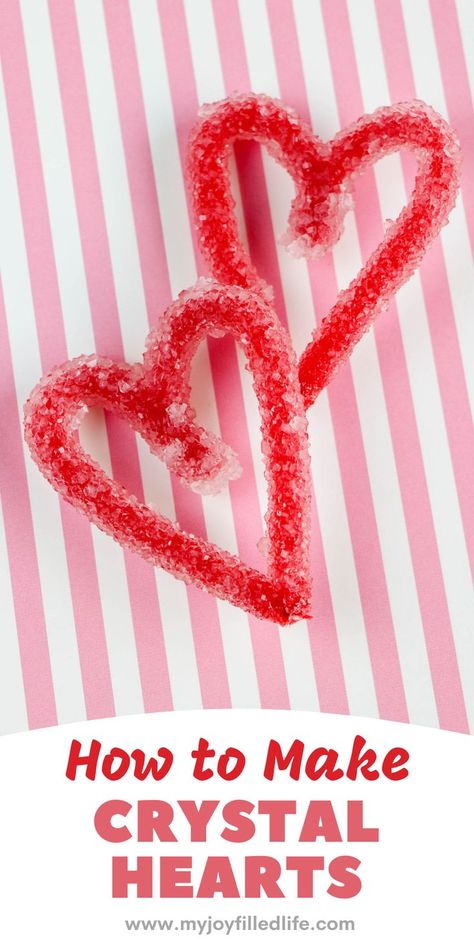 These heart crystals are a fun STEM activity you can do with your kids this Valentine's Day. They will be amazed out how neat the final product is! Stem Activity For Kids, Fun Stem Activities, Fun Valentines Day Ideas, How To Make Crystals, Stem Lesson, Homeschool Board, Stem Activity, Easy Science Experiments, Valentine Crafts For Kids