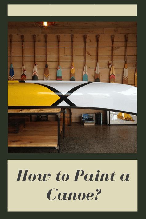 If you have an older canoe that has seen better days, it may be time to give it a facelift. The good news is that even some older canoes can still float and paddle just fine, but you may need to know how to paint a canoe to make it look a bit better. Canoe Paint Designs, Uses For Old Canoes, Canoe Modifications Diy, Canoe Painting Ideas, Canoe Restoration, Canoe Artwork, Canoe Cooler, Canoe Modifications, Canoe Painting