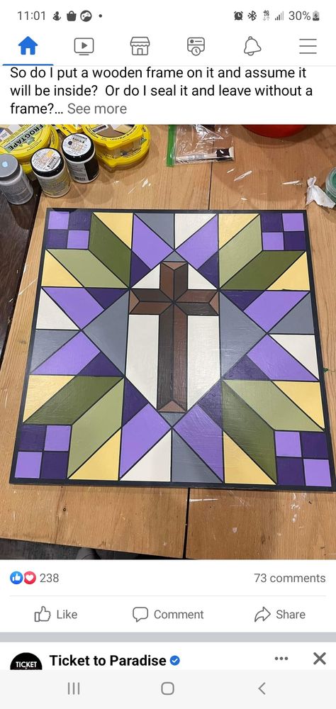 Cross Barn Quilt Patterns, Easter Barn Quilts, Cross Quilts, Murals Ideas, Three Crosses, Painted Barn Quilts, Barn Signs, Cross Quilt, Barn Quilt Designs