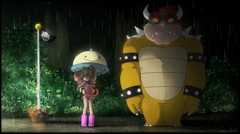 My Neighbor Bowser by SuperCaterina.deviantart.com on @deviantART Mario Fan Art, Nintendo Princess, Art Geek, Nintendo Fan Art, Best Of Tumblr, Princesa Peach, Mario Games, Neighbor Totoro, Mario Nintendo