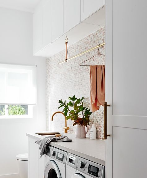 kaboodle kitchen on Instagram: “Flashback to when the a-team at @norsuinteriors featured our cabinetry and paint your own doors range in their @norsuhome laundry!⁣ .⁣ .⁣…” Laundry Ideas, Laundry Room Renovation, Laundry Design, Laundry Essentials, Studio Kitchen, Small Laundry, Room Renovation, Studio Interior, Small Bathroom Design