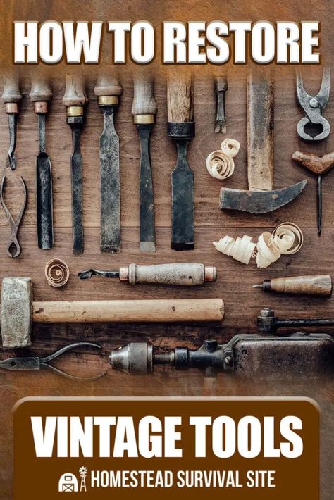 It’s easy to forget that all carpentry was once done by hand. People used the power of muscle, skill, and what are now vintage tools. Old Wood Working Tools, Antique Tools Display, Homemade Tools How To Make, Diy Tools Homemade Ideas, Hand Tools Woodworking, Tool Restoration, Angle Measuring Tool, Best Hand Tools, Working Tool