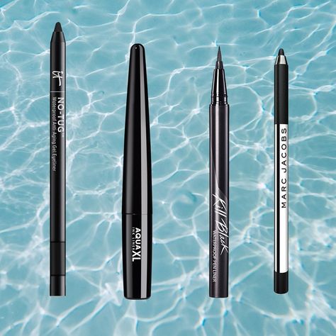 Best Waterproof Makeup, Best Waterproof Eyeliner, Waterproof Pen, Bold Makeup Looks, Simple Eyeliner, Waterproof Liquid Eyeliner, Best Eyeliner, Eye Liner Tricks, Fashion And Beauty Tips