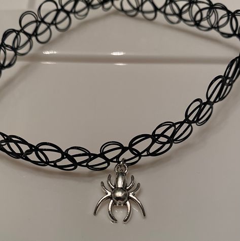 Choker necklace w/ spider charm 🕷️🕸️ Makes a great addition to any outfit! Tma Entities, Choker Necklaces, Necklace Etsy, Choker, Choker Necklace, Jewelry Necklaces, Necklaces, Ships, Trending Outfits