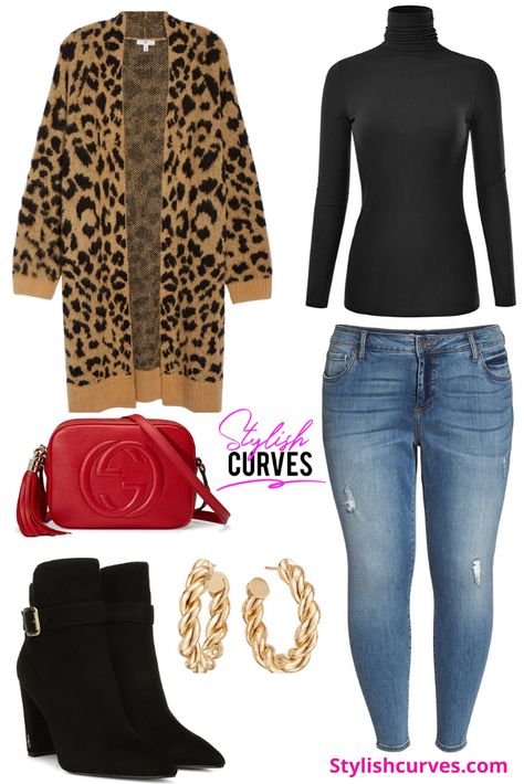 Cheetah Print Cardigan Outfit Work, Jean Outfits For Work Plus Size, Plus Size Winter Outfits Walmart, Plus Size Fall Sweater Outfits, Plus Size 22 Fashion For Women, Plus Size February Outfits, Fall/winter Plus Size Outfits, Plus Size Boho Winter Outfits, Fall Plus Size Work Outfits