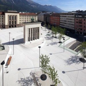 Eduard Wallnöfer Platz / Landhausplatz in Innsbruck « Landscape Architecture Works | Landezine Skatepark Design, Landscape And Urbanism Architecture, Public Space Design, Public Square, Architecture Images, Landscape And Urbanism, Urban Furniture, Education Architecture, Innsbruck