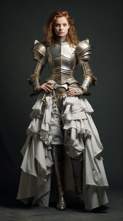 Detailed Clothing, Armor Dress, Festival Costume, Female Armor, Mode Costume, Female Knight, Knight Armor, Medieval Armor, Fantasy Costumes