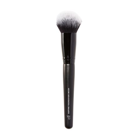 e.l.f. Buffing Foundation Brush, Vegan Makeup Tool, Creates A Seamless Looking Finish & Even Coverage : Amazon.co.uk: Beauty Angles Of The Face, Elf Foundation Brush, Elf Brushes, Makeup Foundation Brush, Silicone Makeup Sponge, Powder Products, E.l.f. Cosmetics, Vegan Makeup, Free Brush