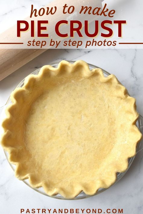 Pie Crust Recipe Butter, Pie Crust With Shortening, Lard Pie Crust, Double Pie Crust Recipe, Making Pie Crust, Pie Crust From Scratch, Flaky Pie Crust Recipe, Pie Crust Recipe Easy, All Butter Pie Crust