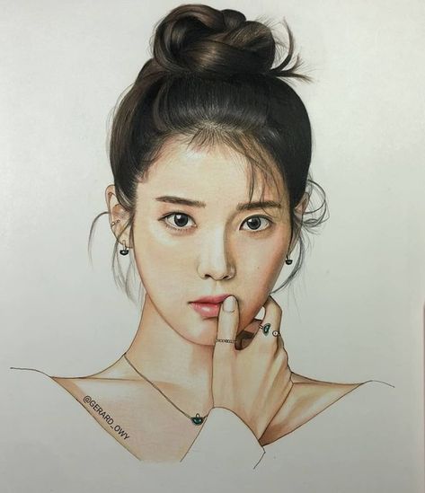 Iu Sketch, Iu Fanart, Drama Drawings, Scarlet Heart Ryeo, Color Pencil Sketch, Kpop Art, Cool Pencil Drawings, Stranger Things Art