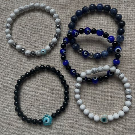 Protect your energy in style with our evil eye crystal bracelets, featuring powerful stones like obsidian for grounding and howlite for calm. Stay balanced, stay protected. 🧿✨ All available online now at www.lithoscrystals.com 🌈🌈🌈 Protective Crystals, Evil Eye Crystal, Protect Your Energy, Handmade Jewelry Tutorials, Jewelry Tutorials, Crystal Bracelets, Evil Eye, Handmade Jewelry, Shop Now