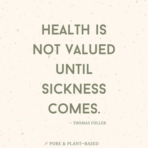 Pure & Plant-Based | Alexis on Instagram: “Unfortunately, most people don’t take their health seriously until it’s too late. Why are we waiting for health issues to arise to make…” Health Issues Quotes, Nutritional Quotes, Natural Healing Quotes, Food Disorders, Healing Quotes Health, Nature Lover Quotes, Unprocessed Recipes, Health Memes, Healthier Meals