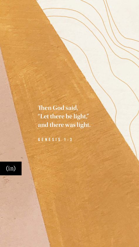 When the Spirit of God Hovers, by (in)courage | Then God said, “Let there be light,” and there was light. Genesis 1:3 Let There Be Light Quote, Genesis 1:1, God Is Light, Words Of Courage, In The Beginning God Created, Light Of God, Spirit Of God, In The Beginning God, Let There Be Light