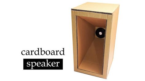 in this video I wanna show you how you can easily make a cardboard speaker. Diy Speaker Box Ideas, Cardboard Speaker, Cardboard Projects, Diy Hifi, Audio Ideas, Interesting Facts About Yourself, Diy Speakers, Speaker Box, Hifi Audio