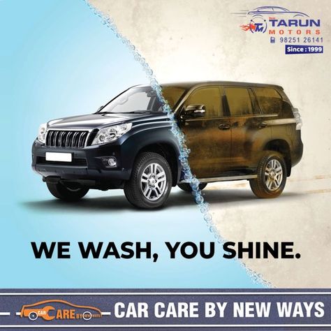 #carexperts #carcare #carmaintenance #dirtprotection #carshine #carwash #newlook #Premiumcar_service_surat #car_garage_surat #multicar_workshop_surat #Best_car_service_surat #carprotection #best_car_service_center_surat #tarunmotors #tarunmotors_surat Carwash Posters Ideas, Car Wash Posters Ideas, Carwash Ideas Design, Car Wash Posters, Car Wash Business, Automatic Car Wash, Car Banner, Car Advertising Design, Car Wash Services