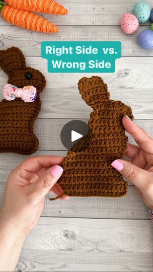 4.8K views · 354 reactions | Beginner crochet tip! How to determine the front side of your work is as easy as locating your starting tail. Your starting tail will always be on the bottom left when the front side is facing you.

🧶Follow Us for beginner friendly, kawaii amigurumi patterns, tips, & tricks for beautiful projects 👍

Pattern is our Mini Chocolate Bunny Kawaii Cuddler. They work up super fast! Want to grab your own copy of the Mini Chocolate Bunny Kawaii Cuddler? Comment “bunny” and we’ll send you the info 🐰

#crochettoysforkids #beginnercrochet #learntocrochet #crochetinspiration #crochettutorial #crochettip #crochettipsandtricks #amigurumitutorial #amigurumitip #Amigurumitipsandtricks #crochetbeginner #kawaiicrochet #kawaiiamigurumitutorial #3amgracedesigns #crochetinspirati Bunny Kawaii, Kawaii Amigurumi, Crochet Tips, Amigurumi Tutorial, Kawaii Crochet, Chocolate Bunny, Beginner Crochet, Crochet Instructions, Tips Tricks