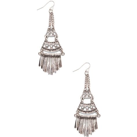 Sole Society Tribal Chandelier Earring ($15) ❤ liked on Polyvore featuring jewelry, earrings, silver, chandelier jewelry, drop earrings, tribal jewelry, tribal earrings and chandelier drop earrings Dragon Hoard, Chandelier Earring, Women Necklaces, Adorable Outfits, Halo Earrings, Square Stud, Teen Vogue, Sole Society, Dress Jewelry