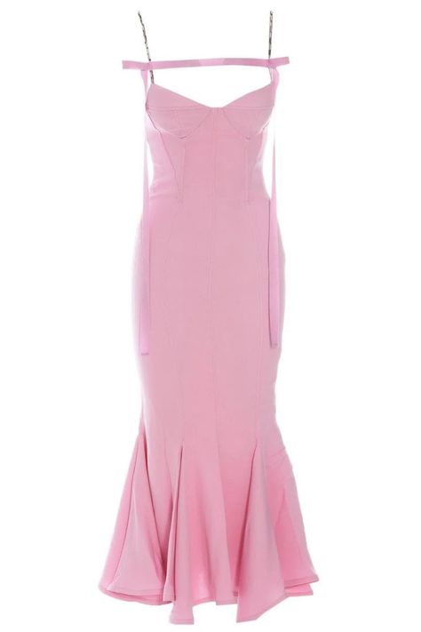 The Attico Cut-Out Spaghetti Strap Dress Attico Dress, The Attico, Spaghetti Strap Dress, Pink Maxi Dress, Strap Dress, Spaghetti Strap Dresses, Fashion Styles, Pink Dress, Designer Fashion