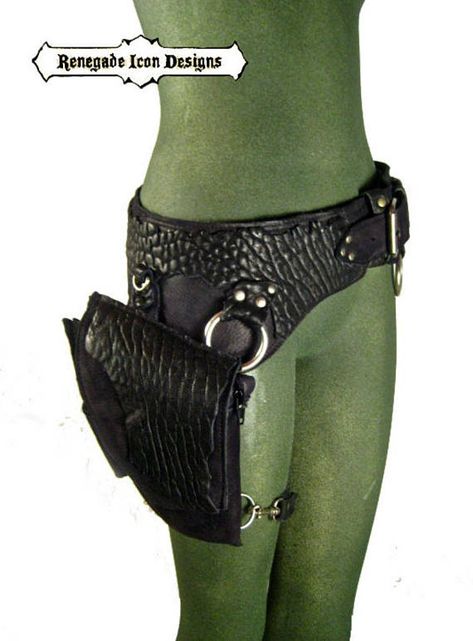 Fantasy Utility Belt, Adjustable Strapped Punk Harness, Cyberpunk Costume, Dagger Holster Thigh, Steampunk Belt Pouch, Apocalyse Belt Bag, Thigh Bag, Holster Bag, Festival Gear