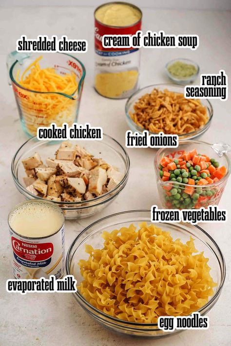 Ultimate Chicken Noodle Casserole, Gluten Free Chicken Noodle Casserole, Cheap Egg Noodle Recipes, Canned Chicken Noodle Casserole, Postpartum Casserole, Tina Noodle Casserole Easy, Chicken And Noodle Casserole Recipes, Chicken And Noodles Recipe Easy, Chicken And Egg Noodle Recipes