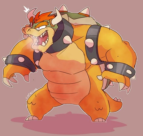 Bowser Fanart, Bowser X Luigi, King Bowser, King Koopa, Mario Fan Art, Super Mario Games, Bowser Jr, Adventure Time Characters, Cartoon Video Games