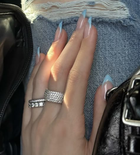 Nail Implant, Grey Acrylic Nails, Hard Gel Nails, Minimal Nails, Casual Nails, Pretty Gel Nails, Cute Gel Nails, Girls Nails, Get Nails