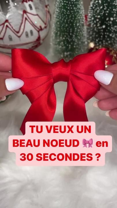 Je te montre comment faire un beau noeud en 30 secondes 🎀 #bow #noeuds #noeudnoel #christmas #xmas #xmastime #diy #christmasdiy #christmasbow #christmasbows🎀 #diyforyou #diynoel #noeudpapillon Cadeau Photo, Diy Bow, Christmas Bows, Home Interior, Ios App, Hair Bows, Android Apps, Twitter Card, Christmas