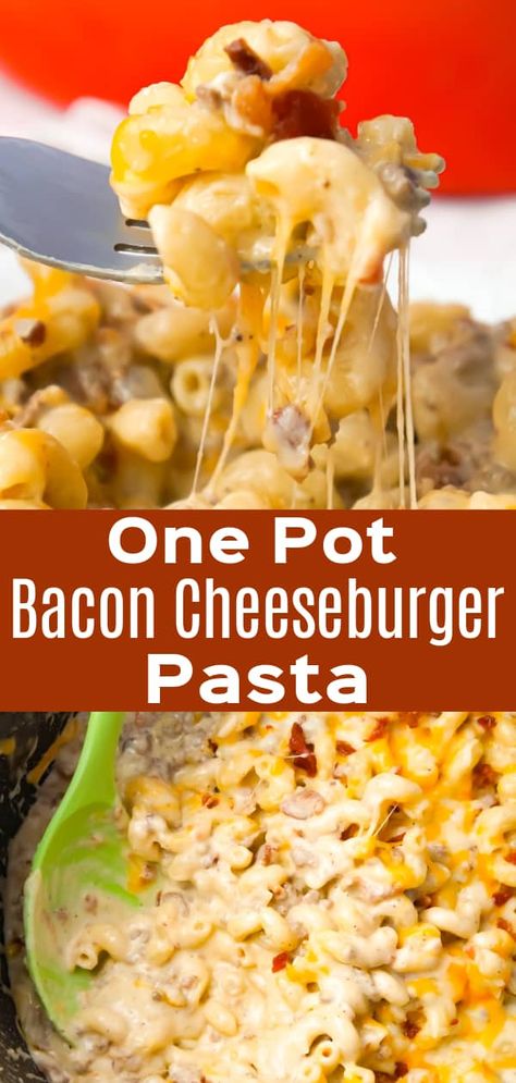 Cheese Burger Macaroni, Mac And Cheese Rezept, Cheeseburger Mac And Cheese, Hearty Pasta Recipes, Cheeseburger Mac, Ground Beef Pasta Recipes, Cheesy Pasta Recipes, Beef Pasta Recipes, Cheeseburger Pasta