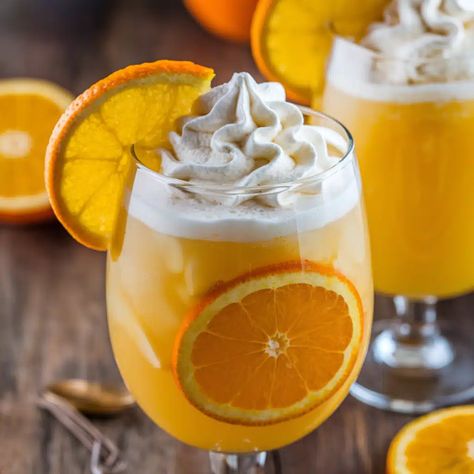 Orange Cream Mocktail Mango Lassi, Mocktail Recipe, Orange Cream, Non Alcoholic Drinks, Non Alcoholic, The Taste, Mocktails, Mojito, Yogurt