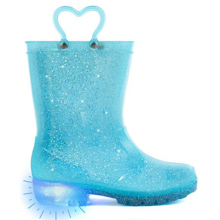 Toddler Girls Rain Boots Little Kids Baby Light Up Glitter Rubber Waterproof Mud Insulated Shoes Lightweight Adorable with Easy-on Handles Non Slip. Our company is focused on new product design and development. We have our own design team that has made many popular rain boots, canvas shoes, water shoes, snow boots, etc to the US customer base.Over the years, our brand Hugrain has become more and more popular. And many of our customers start to recognize our brand that they can trust. We pay a lo Baby Glitter, Girls Rain Boots, Baby Light, Glitter Boots, Purple Glitter, Water Shoes, Blue Gender, Toddler Girls, Canvas Shoes