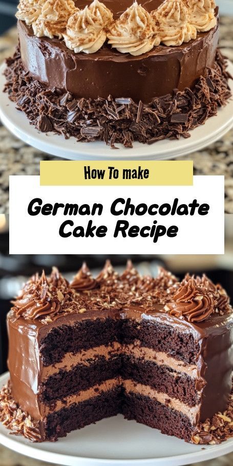 Discover the irresistible delight of German Chocolate Cake! This easy recipe combines decadent chocolate layers with a creamy coconut-pecan frosting, perfect for celebrations or any sweet tooth craving. Enjoy homemade goodness in every slice! Bakers German Chocolate Cake, German Chocolate Cake Icing, Homemade German Chocolate Cake, Sweet Tooth Craving, German Chocolate Cake Recipe, Chocolate Cake From Scratch, Pecan Frosting, Coconut Pecan Frosting, Coconut Frosting