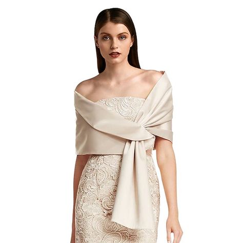 Shawls Women‘s Wrap Bolero Shrug Vintage Classy Elegant Sleeveless Satin Wedding Guest Wraps With Pure Color For Formal Spring & Fall dress to impress 2024 2024 - CAD $33.99 Shoulder Cover For Wedding Dress, Wedding Shawls And Wraps, Shawl For Wedding, Bolero Shrug, Color Season, Wedding Wraps, Palau, Satin Wedding, Vanuatu