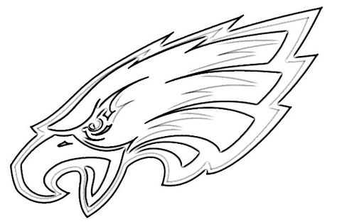 Philadelphia Eagles Logo Coloring Page Football Helmet Cake, Logo Coloring Pages, Philadelphia Eagles Colors, Green Bay Packers Colors, Philadelphia Eagles Wallpaper, Eagles Wallpaper, Eagles Football Team, Football Tattoo, Carolina Panthers Logo