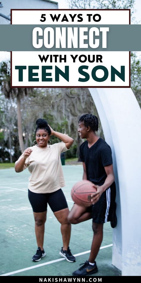 Tips for connecting with your teen. How to bond with your teen. Tips for bonding with your teenager. Teen Tips, Single Mom Tips, Raising Teenagers, Workouts For Teens, How To Improve Relationship, Gentle Parenting, Man Up, Parenting Teens, Teenage Boys